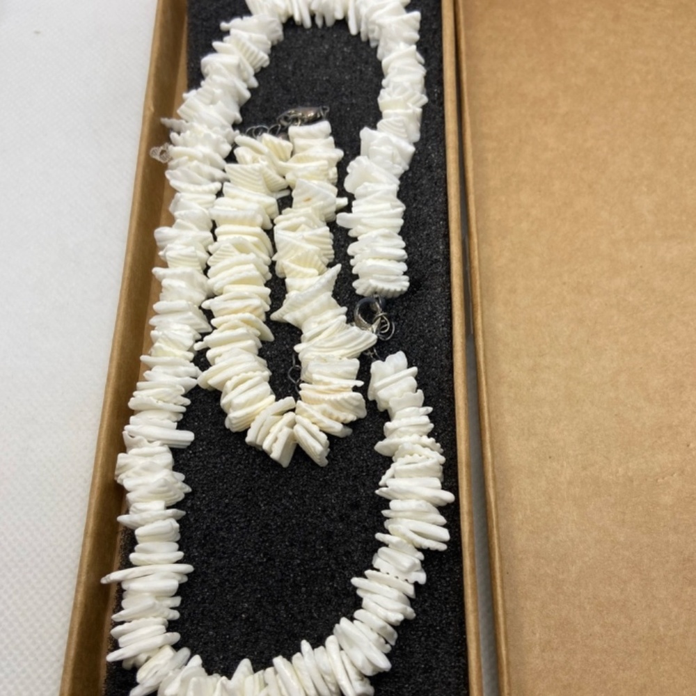 Shell Choker Necklace Set Cowry Beach Bracelet